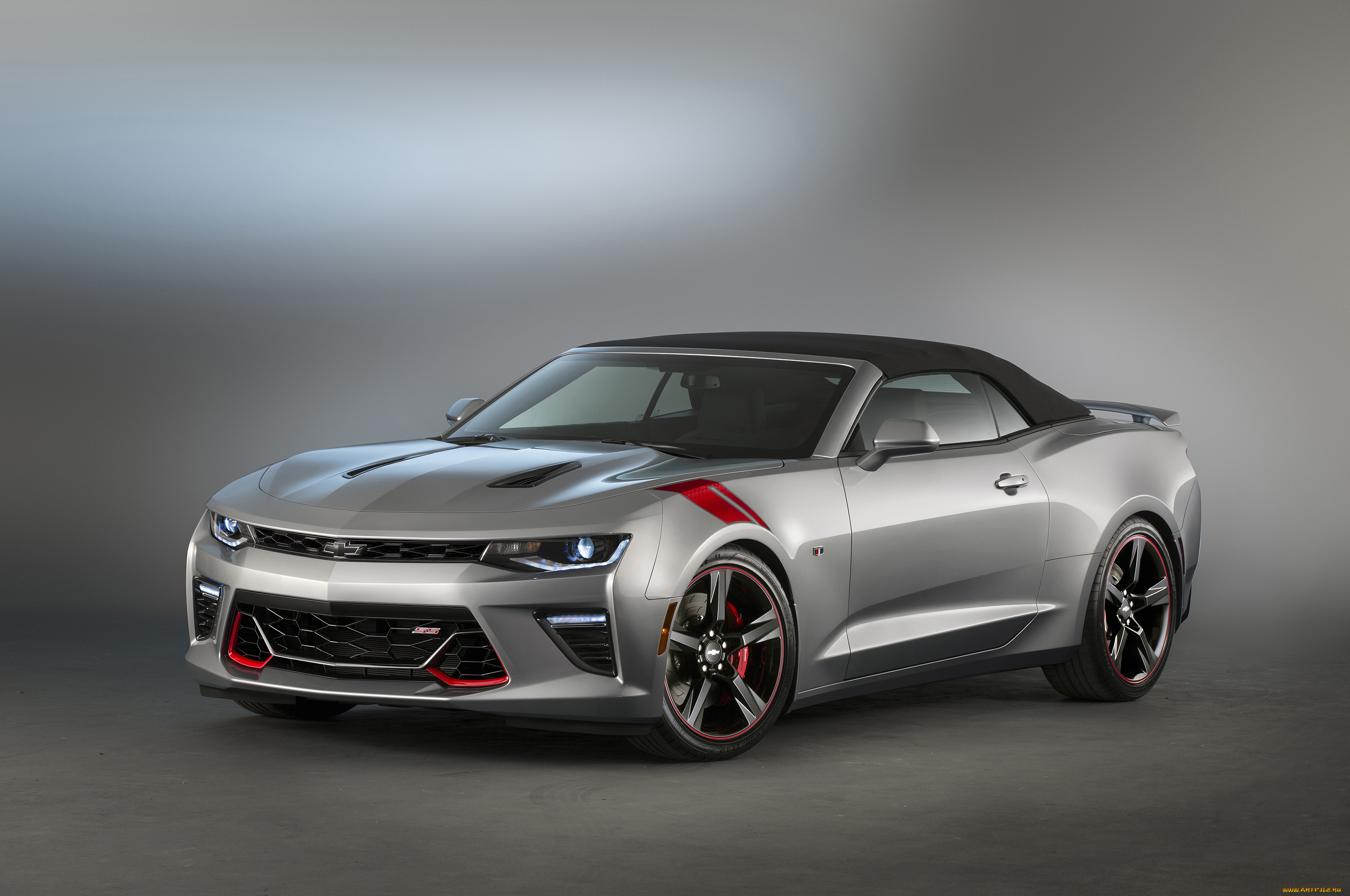 , camaro, 2015, concept, package, accent, red, convertible, ss, chevrolet